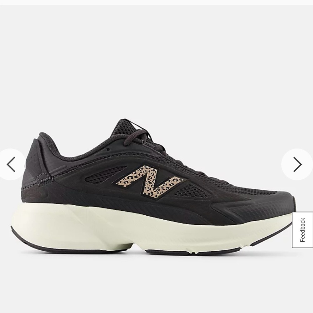 New Balance Women's Black Sneakers with Leopard Logo (CTLYST) NEVER WORN